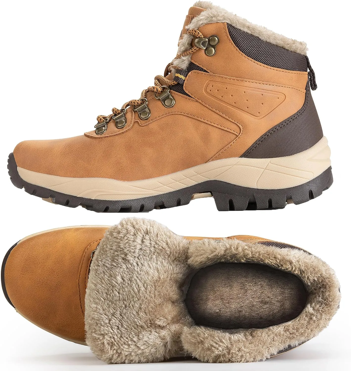 CC-Los Waterproof Winter Snow Boots for Women – Warm Outdoor Hiking Booties, Ladies' Work Shoes