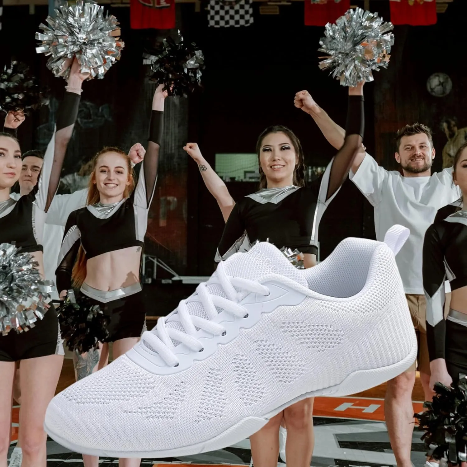 Cheer Shoes Girls Dance Sneakers Women Tennis Training Competition Tumbling Athletic Youth Hip Hop