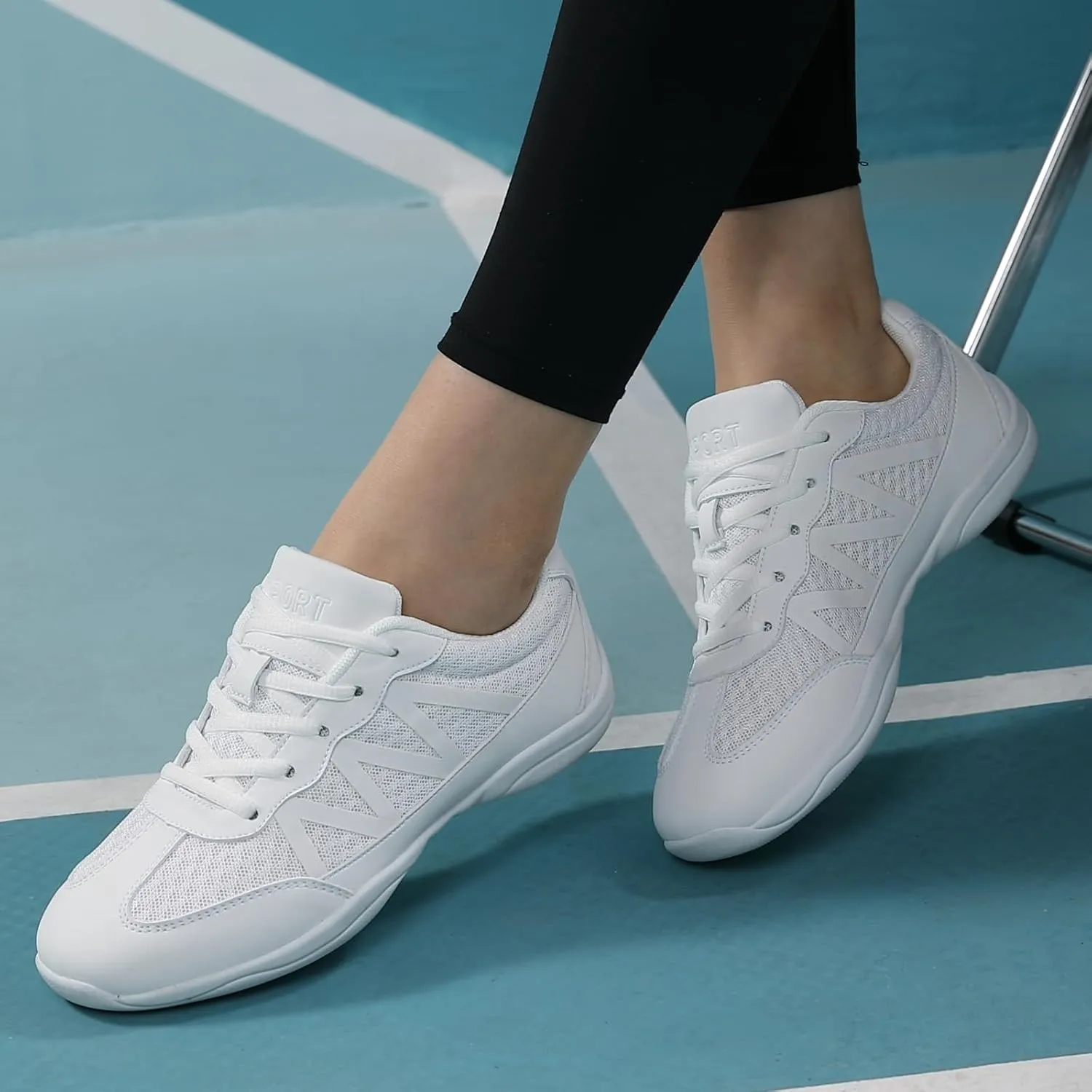 Cheer Shoes Girls Jump Tumbling Cheerleading Women Exercise Aerobic Fitness Dance Training Sneakers Youth