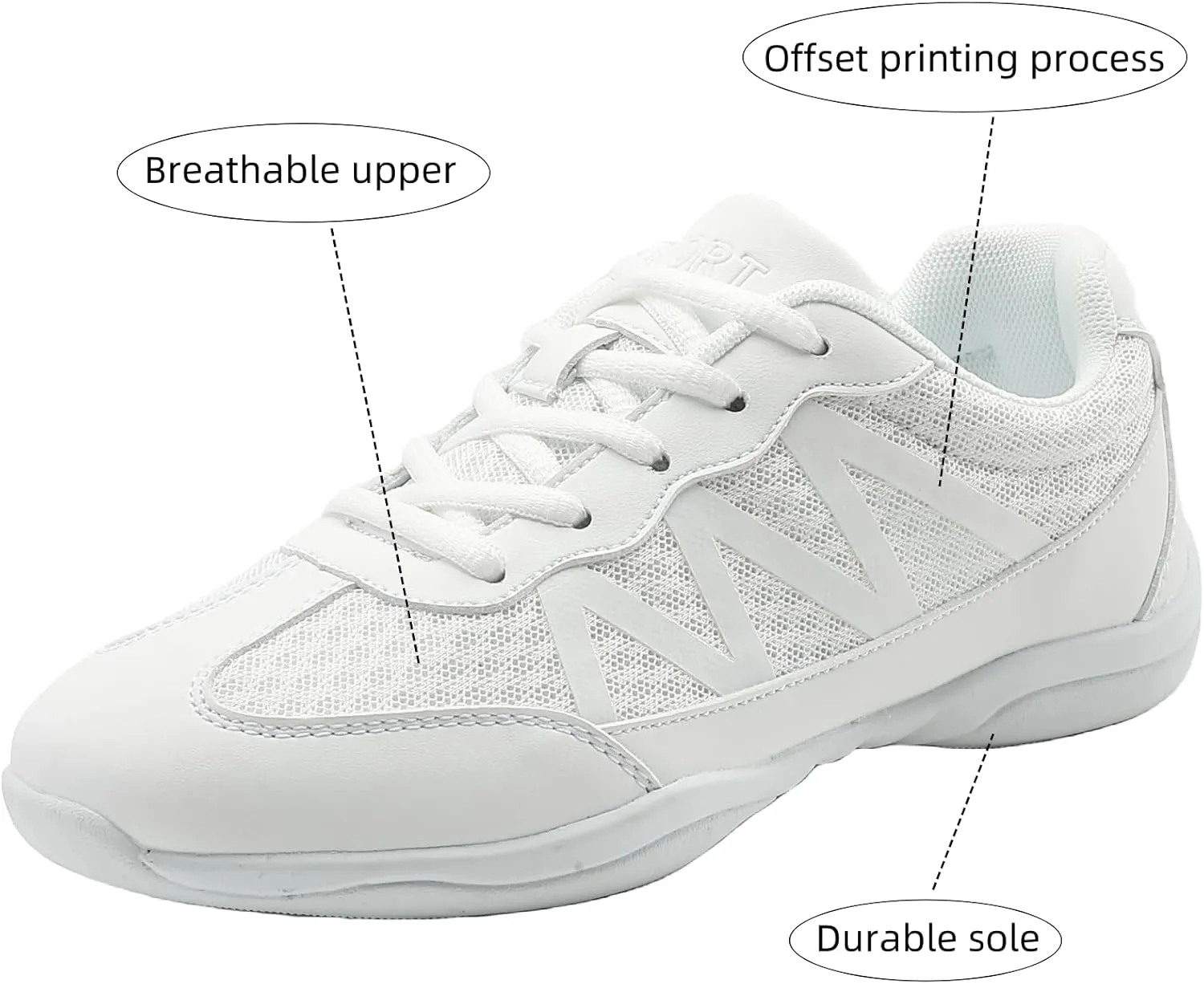 Cheer Shoes Girls Jump Tumbling Cheerleading Women Exercise Aerobic Fitness Dance Training Sneakers Youth