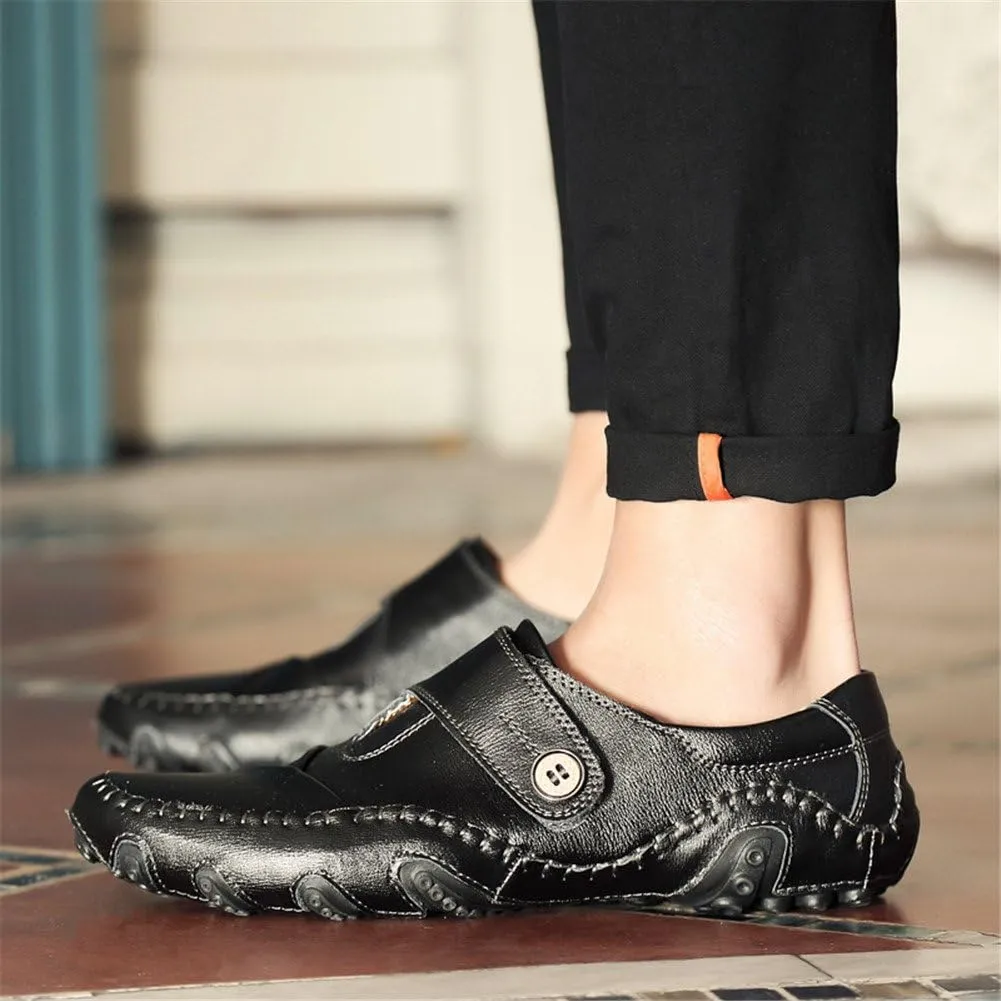 ChicWind Leather Handmade Driving Moccasins Slip On Loafers Boat Shoes