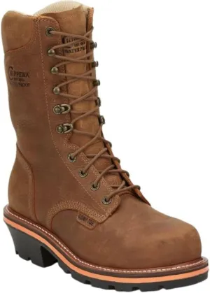 Chippewa Thunderstruck 10" Waterproof Nano Composite Toe Work Logger Boots for Men