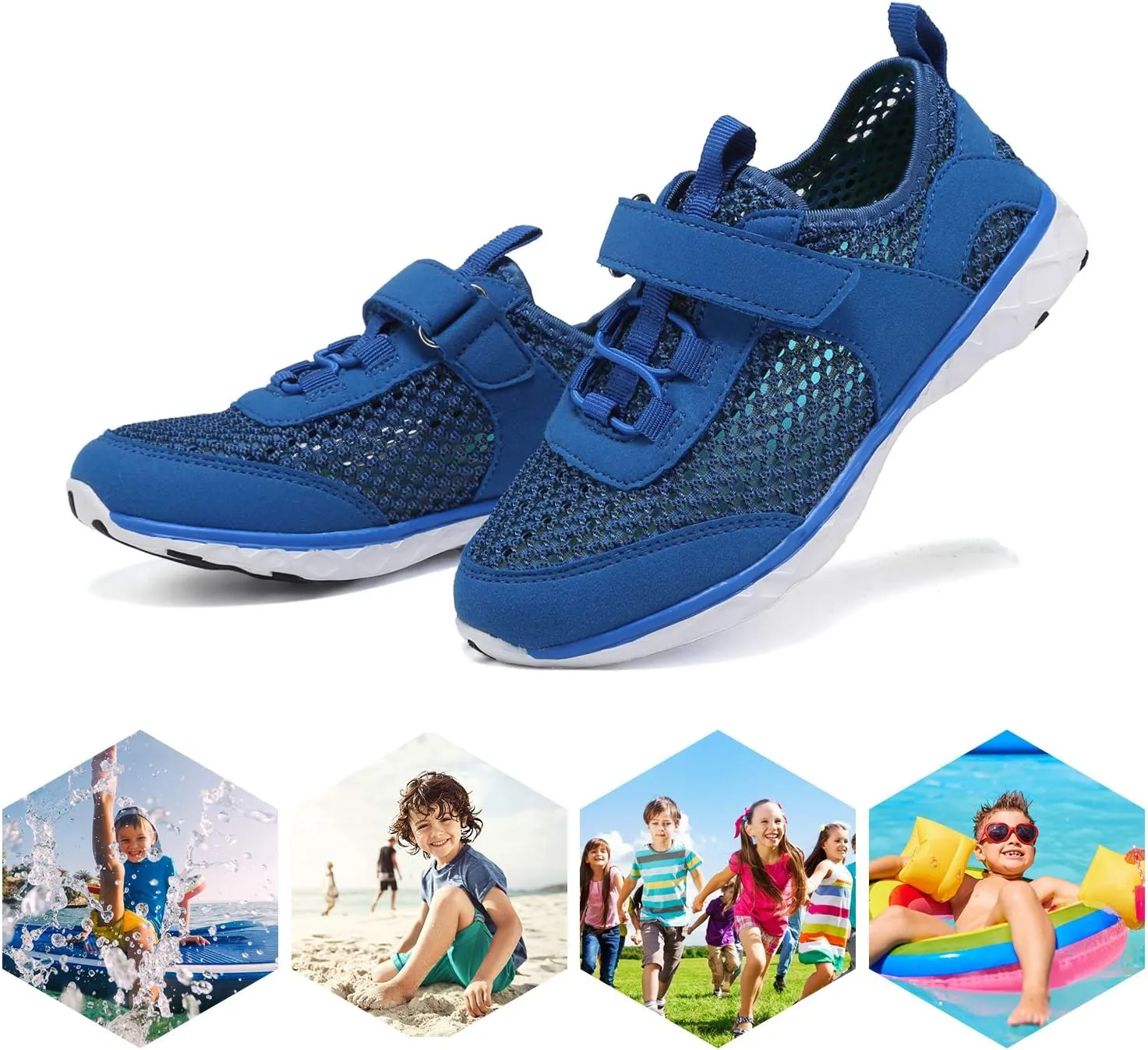 CIOR Boys & Girls Water Shoes Aqua Shoes Swim Shoes Athletic Sneakers Lightweight Sport Shoes(Toddler/Little Kid/Big Kid)