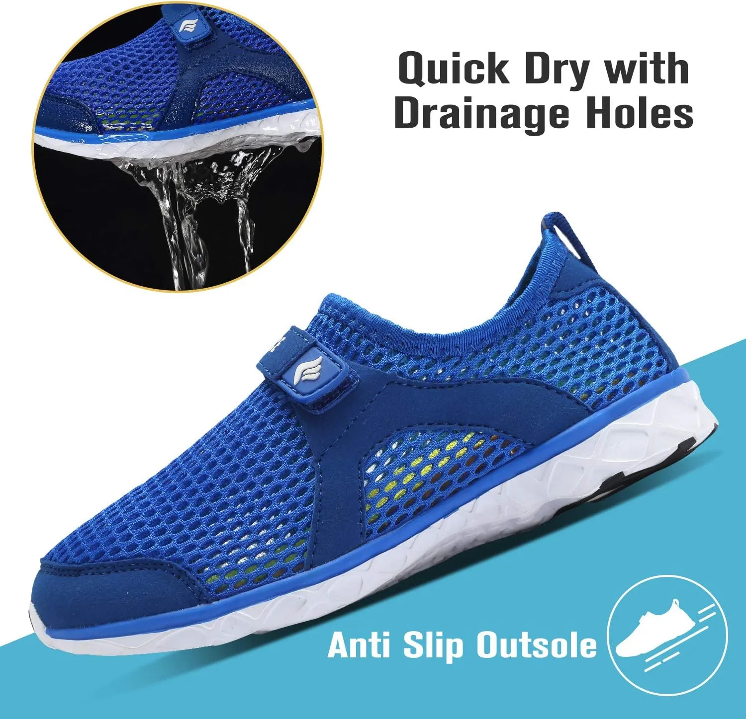CIOR Boys & Girls Water Shoes Aqua Shoes Swim Shoes Athletic Sneakers Lightweight Sport Shoes(Toddler/Little Kid/Big Kid)