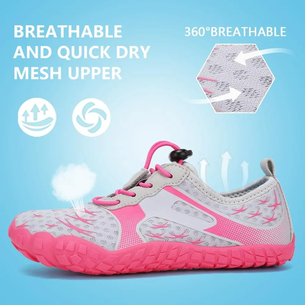 CIOR Kids Boys & Girls Water Shoes Sports Aqua Athletic Sneakers Lightweight Sport Fast Dry Shoes(Toddler/Little Kid/Big Kid)