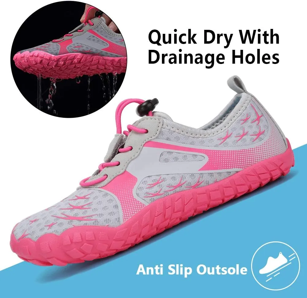 CIOR Kids Boys & Girls Water Shoes Sports Aqua Athletic Sneakers Lightweight Sport Fast Dry Shoes(Toddler/Little Kid/Big Kid)