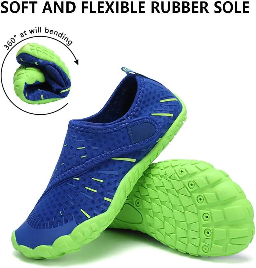 CIOR Kids Boys & Girls Water Shoes Sports Aqua Athletic Sneakers Lightweight Sport Fast Dry Shoes(Toddler/Little Kid/Big Kid)