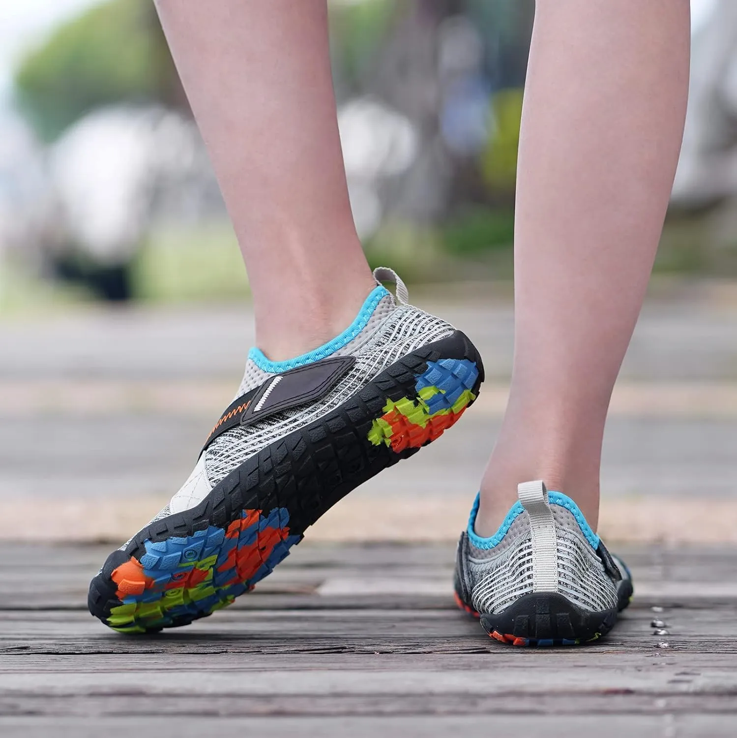 CIOR Kids Boys & Girls Water Shoes Sports Aqua Athletic Sneakers Lightweight Sport Fast Dry Shoes(Toddler/Little Kid/Big Kid)