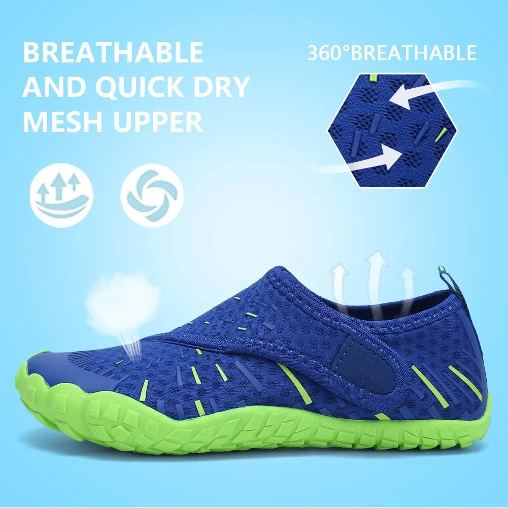 CIOR Kids Boys & Girls Water Shoes Sports Aqua Athletic Sneakers Lightweight Sport Fast Dry Shoes(Toddler/Little Kid/Big Kid)