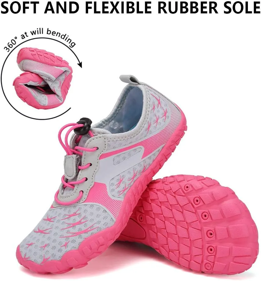 CIOR Kids Boys & Girls Water Shoes Sports Aqua Athletic Sneakers Lightweight Sport Fast Dry Shoes(Toddler/Little Kid/Big Kid)