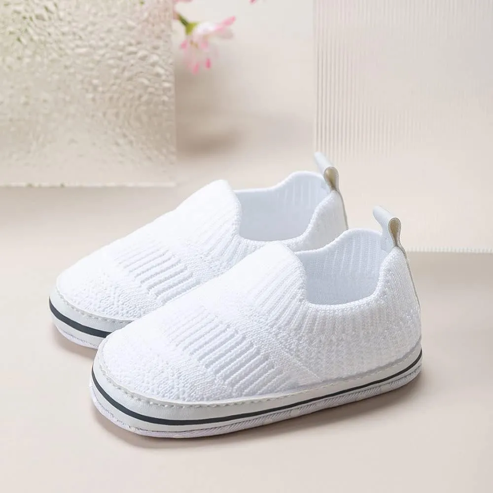 Clowora Unsex Baby Boys Girls Canvas First Walkers Shoes,Infant Non Slip Soft Sole Toddler Flat Lazy Loafers Sneaker