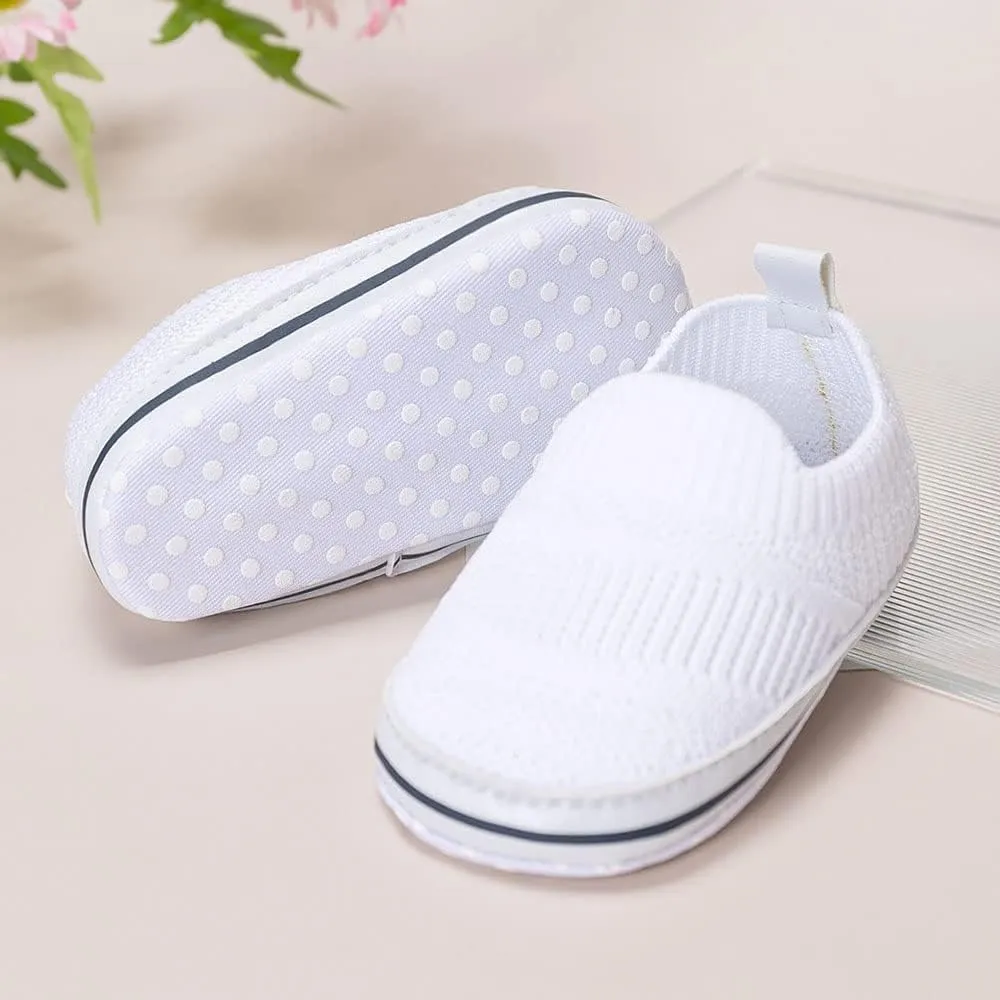 Clowora Unsex Baby Boys Girls Canvas First Walkers Shoes,Infant Non Slip Soft Sole Toddler Flat Lazy Loafers Sneaker