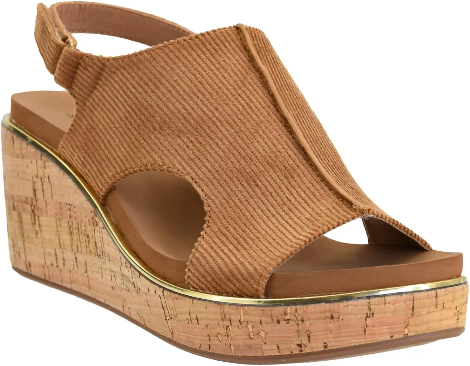 Corkys Footwear Womens Carley Wedges, Featuring Corkys EVA Foam Cushioned Insoles, A 2.5 Inch Heel, Lightweight For All Day Wear, And Hook And Loop Closure
