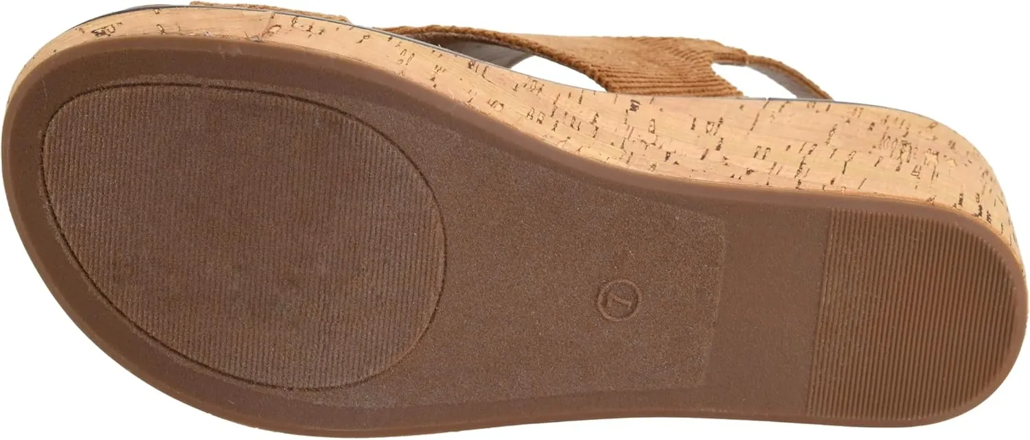 Corkys Footwear Womens Carley Wedges, Featuring Corkys EVA Foam Cushioned Insoles, A 2.5 Inch Heel, Lightweight For All Day Wear, And Hook And Loop Closure