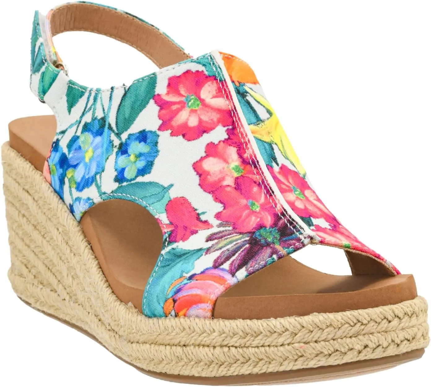 Corkys Footwear Womens Carley Wedges, Featuring Corkys EVA Foam Cushioned Insoles, A 2.5 Inch Heel, Lightweight For All Day Wear, And Hook And Loop Closure