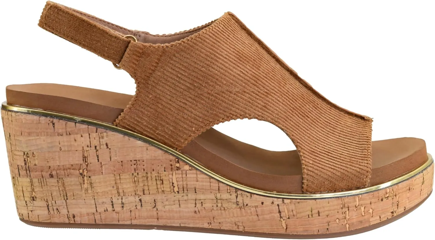Corkys Footwear Womens Carley Wedges, Featuring Corkys EVA Foam Cushioned Insoles, A 2.5 Inch Heel, Lightweight For All Day Wear, And Hook And Loop Closure