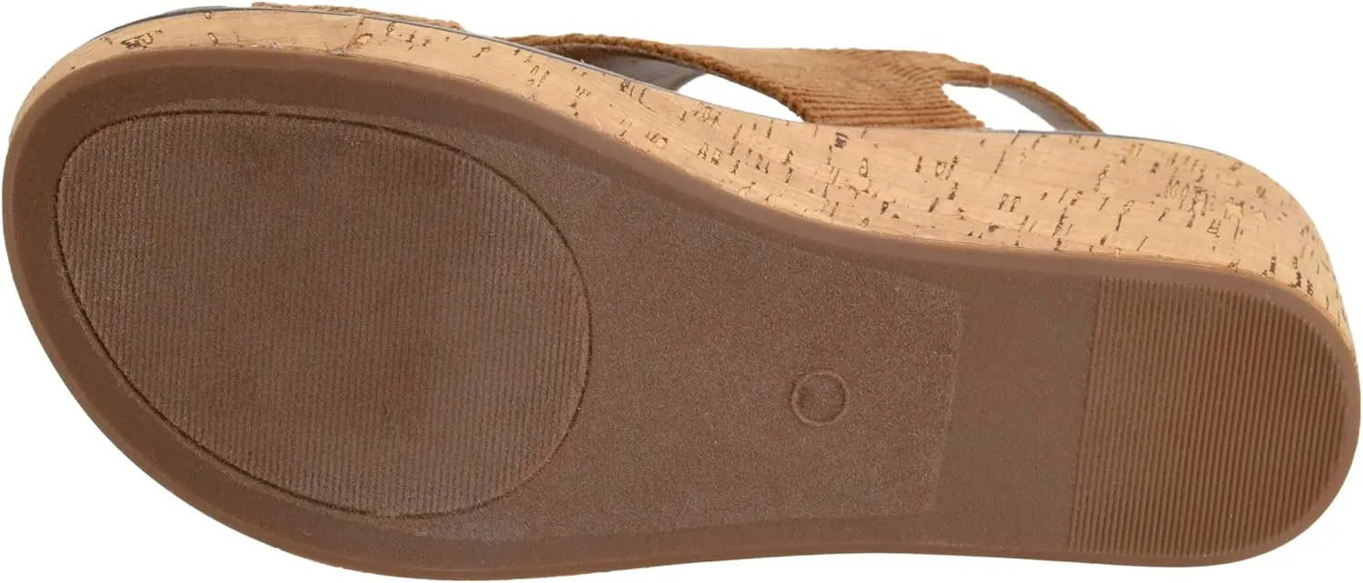Corkys Footwear Womens Carley Wedges, Featuring Corkys EVA Foam Cushioned Insoles, A 2.5 Inch Heel, Lightweight For All Day Wear, And Hook And Loop Closure