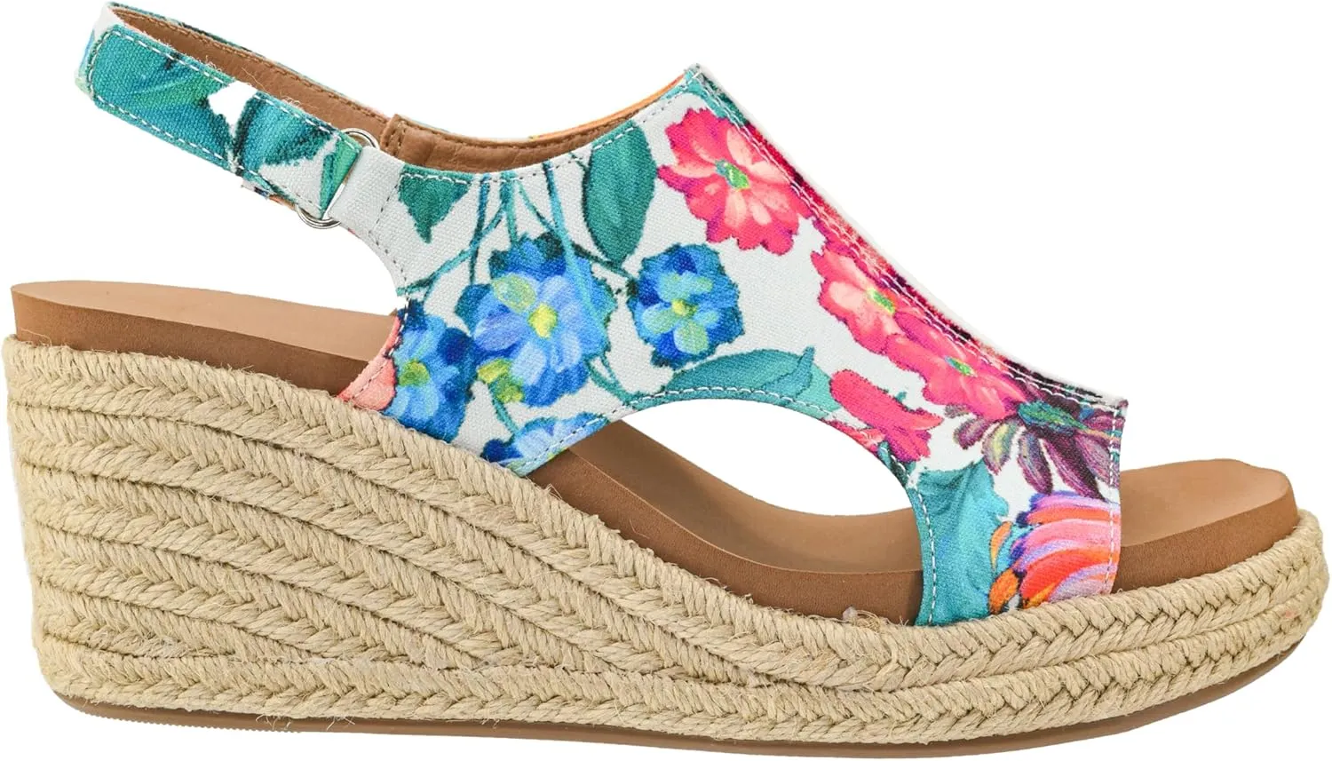 Corkys Footwear Womens Carley Wedges, Featuring Corkys EVA Foam Cushioned Insoles, A 2.5 Inch Heel, Lightweight For All Day Wear, And Hook And Loop Closure