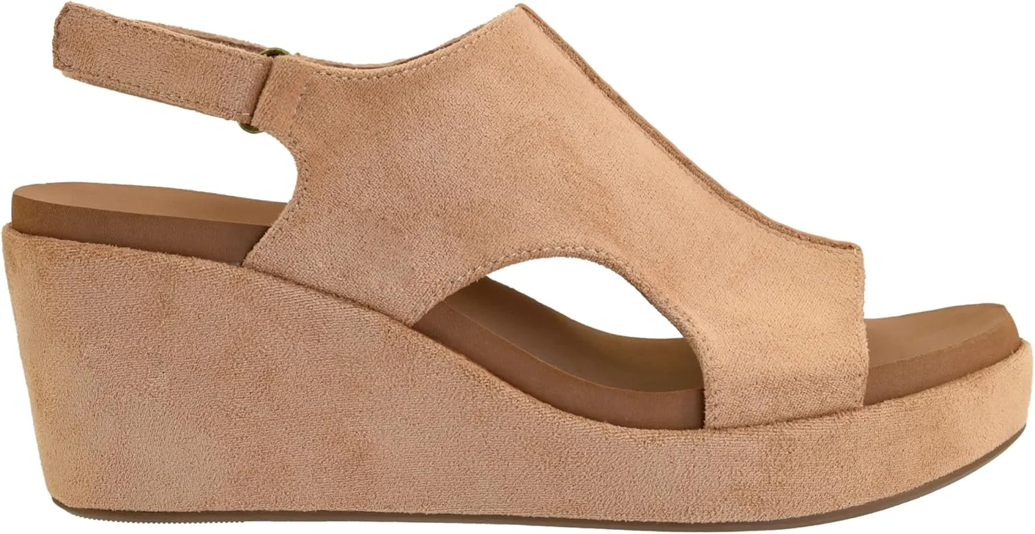 Corkys Footwear Womens Carley Wedges, Featuring Corkys EVA Foam Cushioned Insoles, A 2.5 Inch Heel, Lightweight For All Day Wear, And Hook And Loop Closure