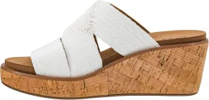 Corkys Footwear Women's Golden Hour Wedge Sandals with 2.5-Inch Heel - Comfort-Enhancing EVA Insoles, All-day wear, and Stylish Raffia Straps With Cutouts