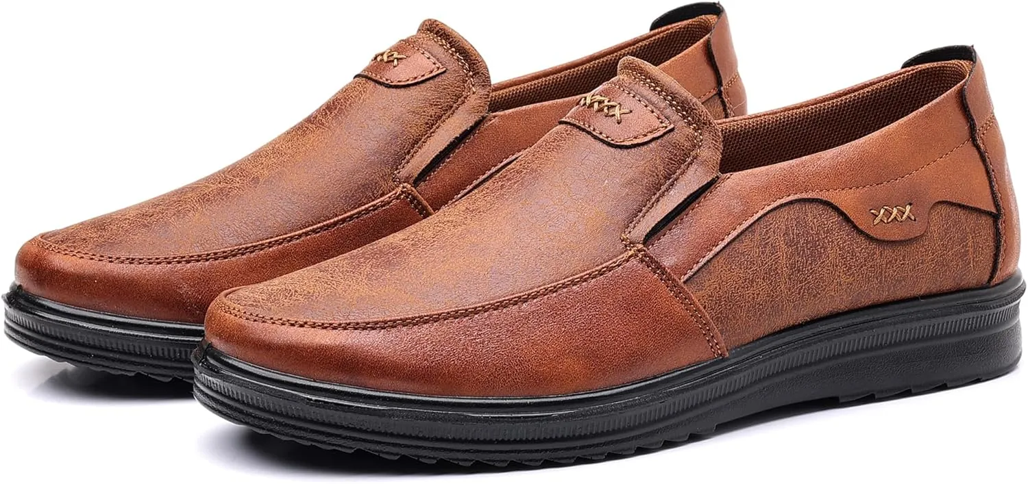 COSIDRAM Mens Loafers Casual Shoes Slip on Comfort Soft Breathable Daily Flats Non Slip Driving Shoes