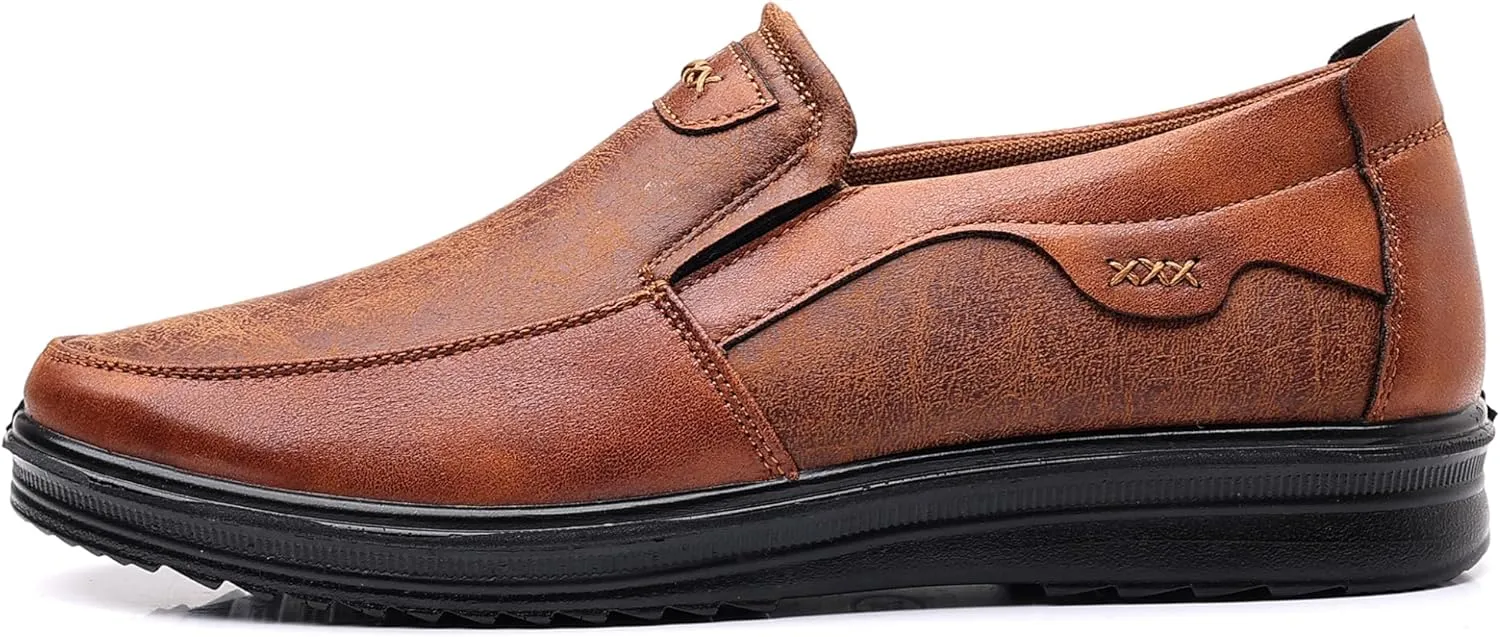 COSIDRAM Mens Loafers Casual Shoes Slip on Comfort Soft Breathable Daily Flats Non Slip Driving Shoes