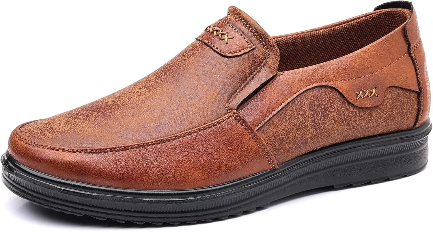 COSIDRAM Mens Loafers Casual Shoes Slip on Comfort Soft Breathable Daily Flats Non Slip Driving Shoes