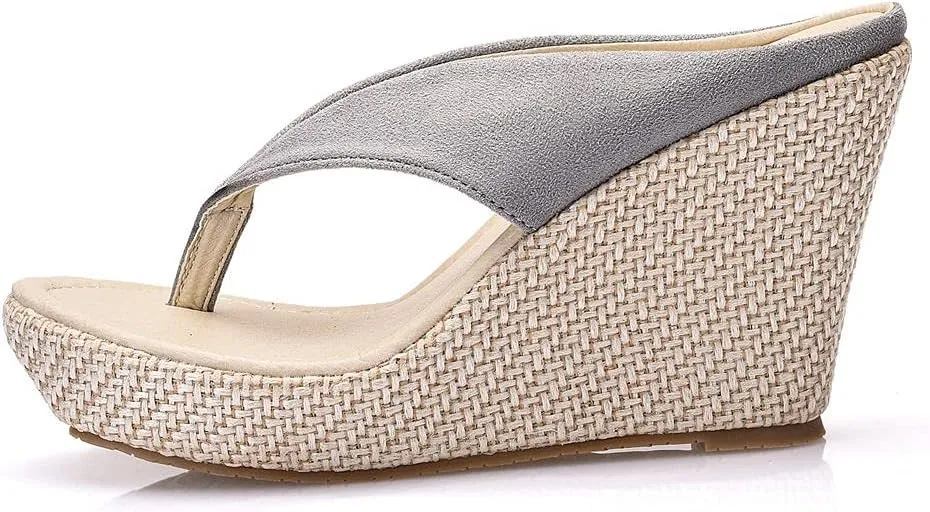 Crystal Queen Women Beach Sandals Platform Wedges Sandals High Heels Wedges Slippers Flip Flops White Flip Flops Plus Size