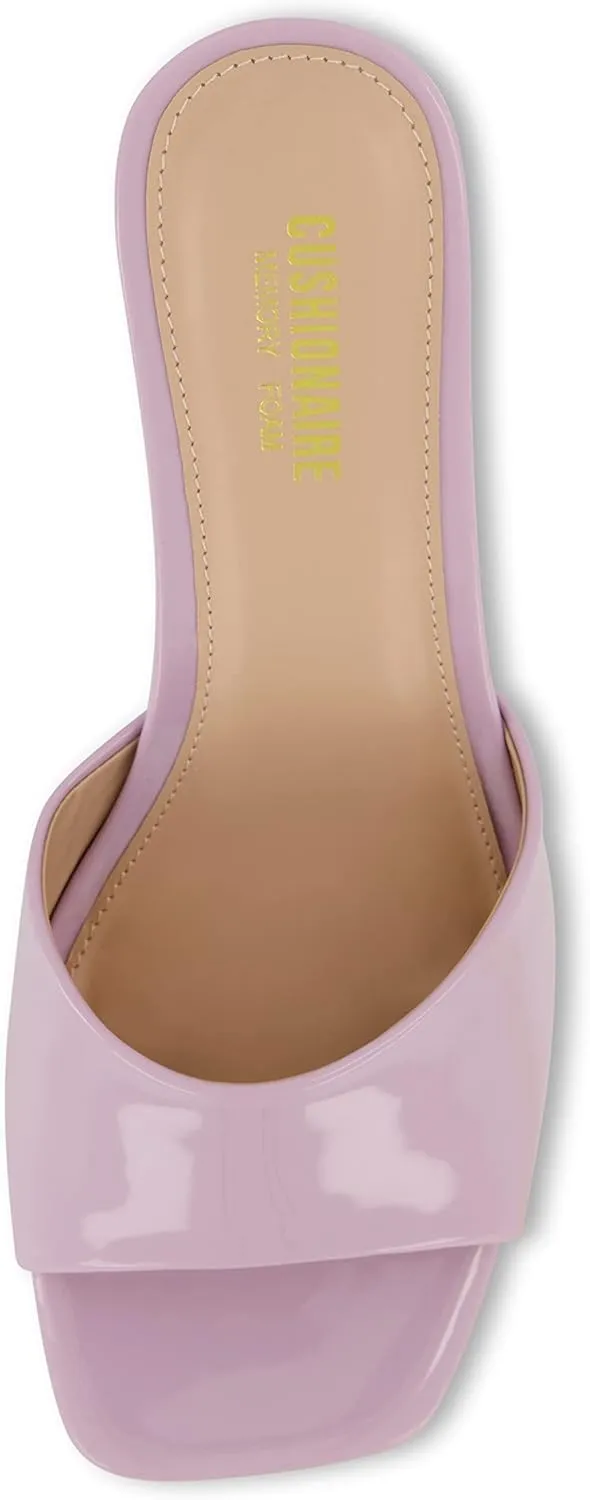 CUSHIONAIRE Women's Evie One Band Dress Sandal  Memory Foam And Wide Widths Available