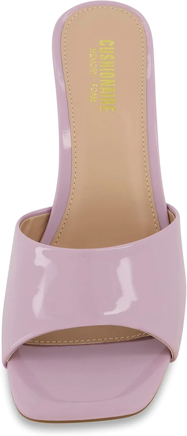 CUSHIONAIRE Women's Evie One Band Dress Sandal  Memory Foam And Wide Widths Available