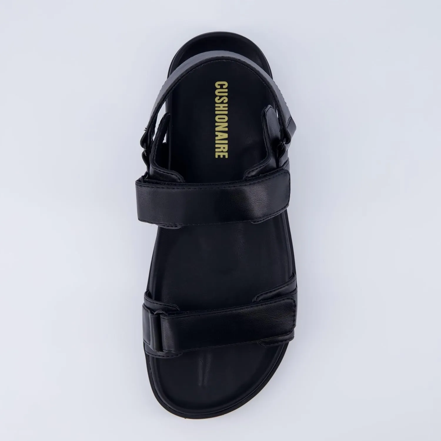 CUSHIONAIRE Women's Extra footbed sandal with  Comfort, Wide Widths Available