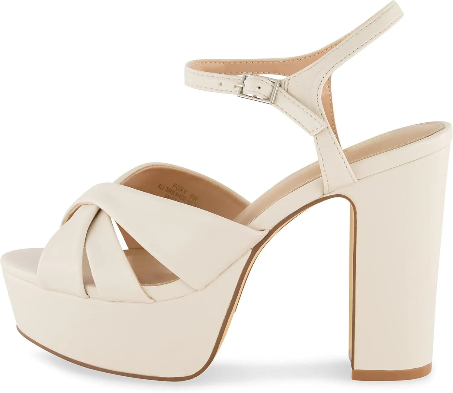 CUSHIONAIRE Women's Foxy platform dress sandal  Memory Foam and Wide Widths Available