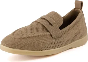 CUSHIONAIRE Women's Jupiter Knit Loafer with  Memory Foam and Wide Widths Available