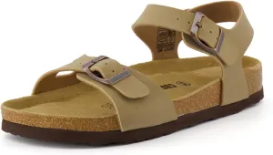 CUSHIONAIRE Women's Lauri Cork footbed Sandal with  Comfort