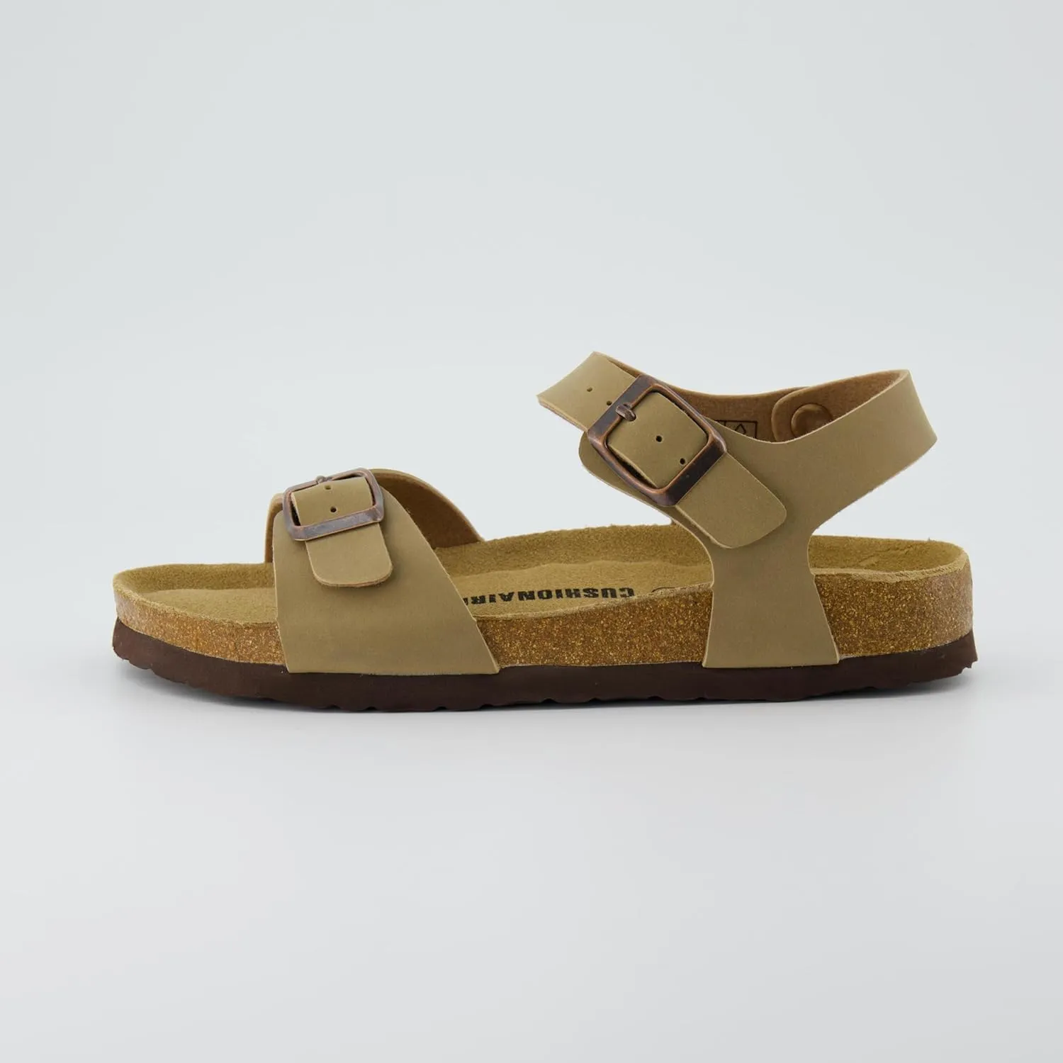 CUSHIONAIRE Women's Lauri Cork footbed Sandal with  Comfort