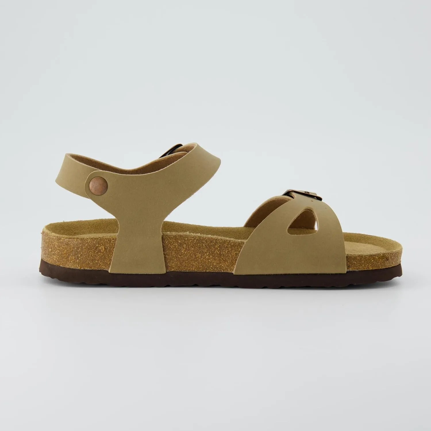 CUSHIONAIRE Women's Lauri Cork footbed Sandal with  Comfort