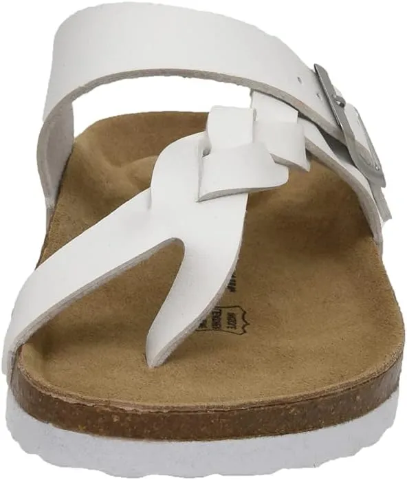 CUSHIONAIRE Women's Libby Cork footbed Sandal with  Comfort and Wide Widths Available,