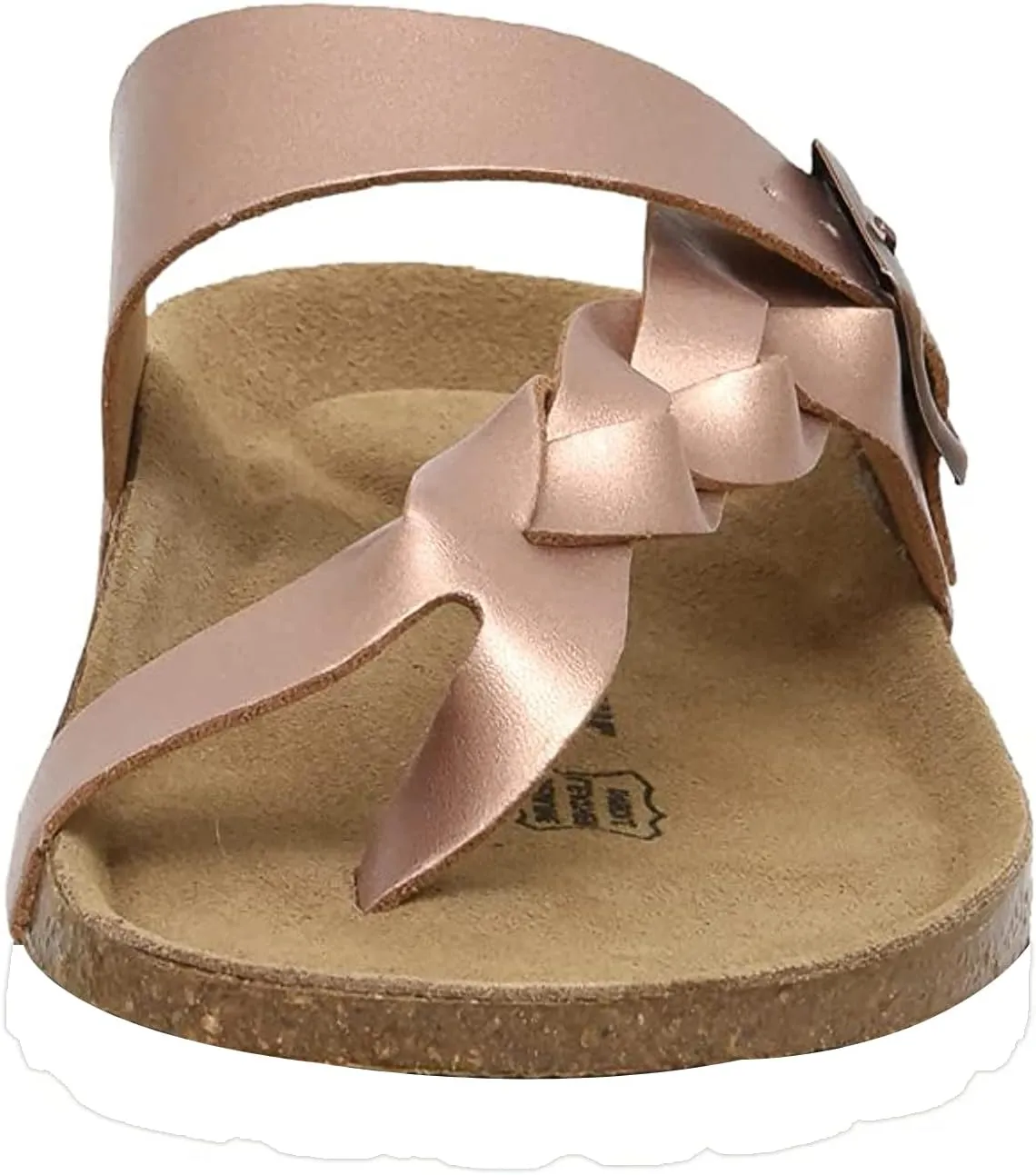 CUSHIONAIRE Women's Libby Cork footbed Sandal with  Comfort and Wide Widths Available,