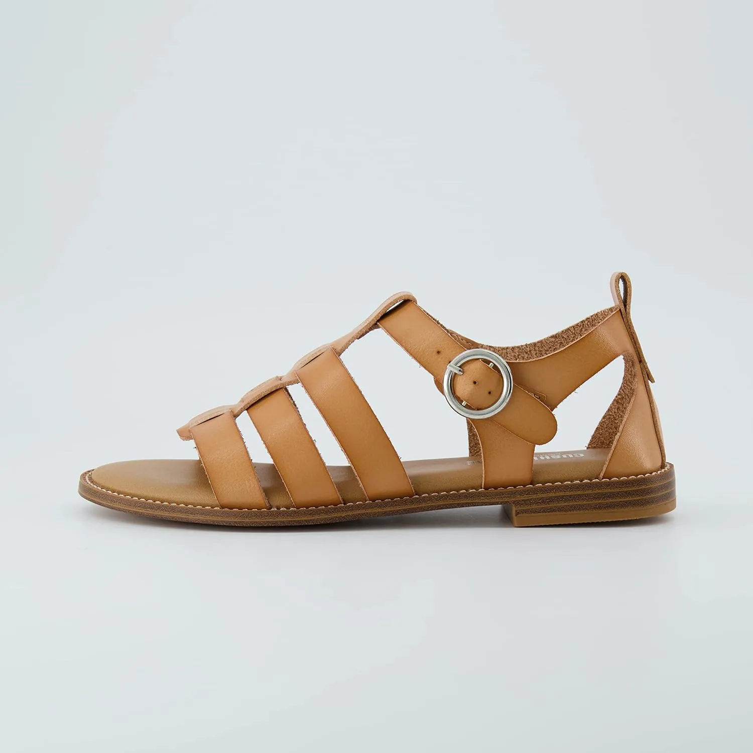 CUSHIONAIRE Women's Lotus fisherman sandal  Memory Foam, Wide Widths Available