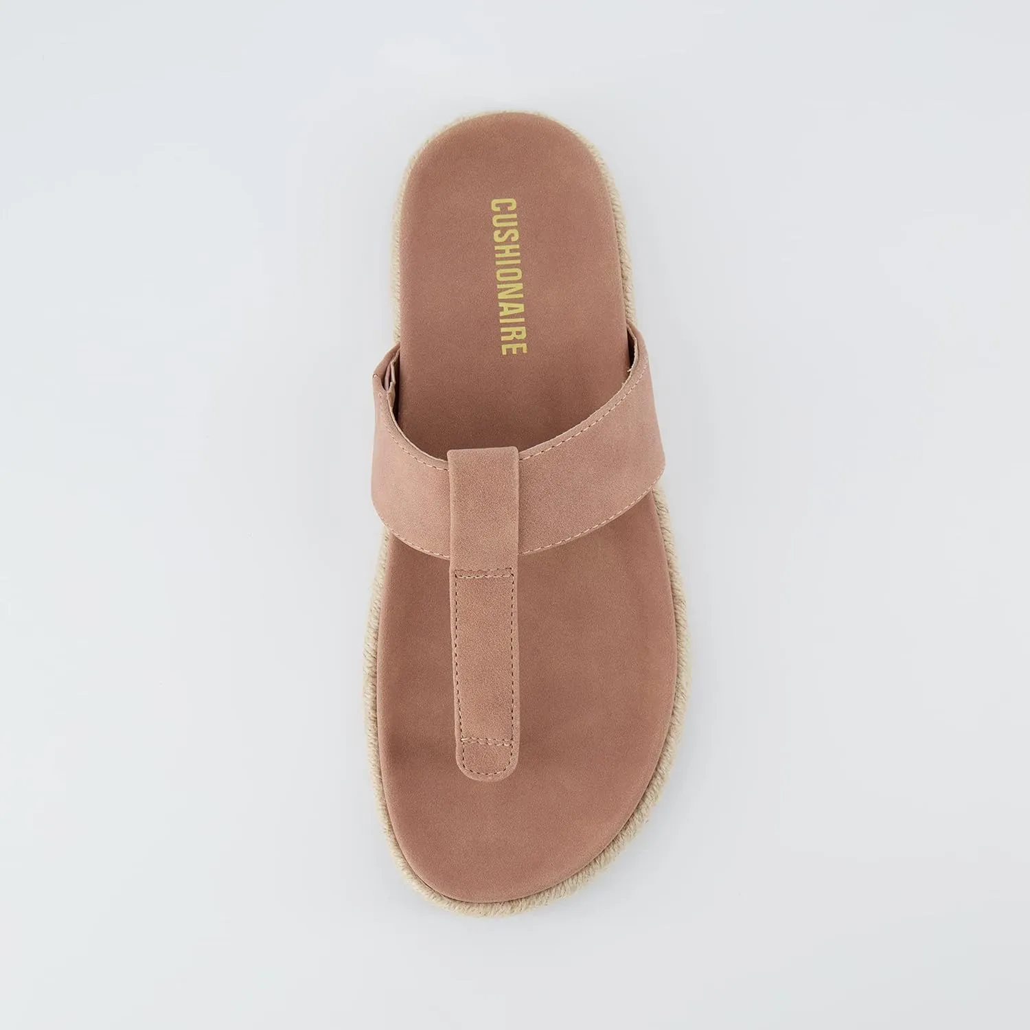 CUSHIONAIRE Women's Nacho Espadrille footbed sandal with  Comfort, Wide Widths Available