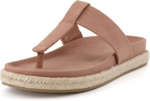 CUSHIONAIRE Women's Nacho Espadrille footbed sandal with  Comfort, Wide Widths Available