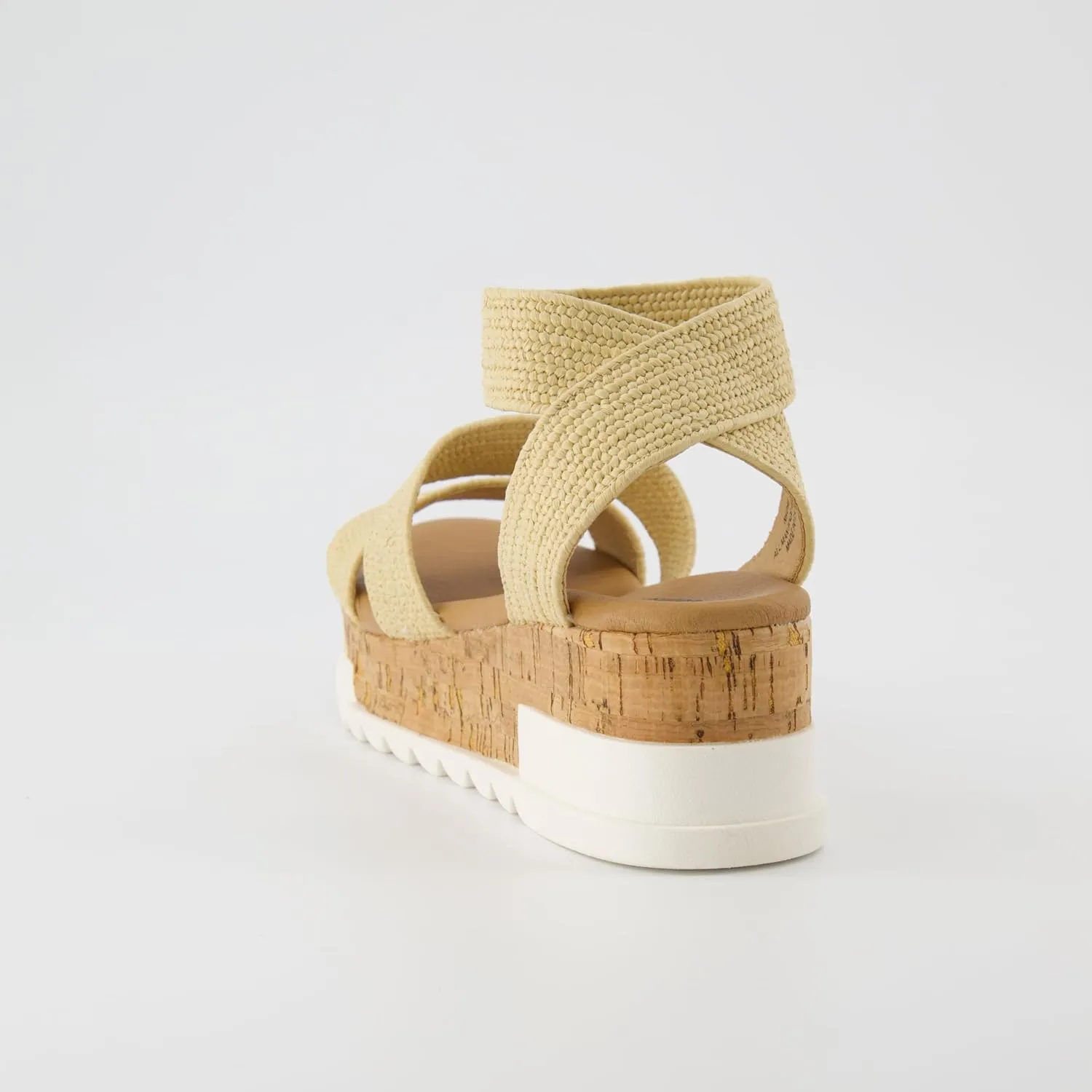 CUSHIONAIRE Women's Naomi Cork Wedge Sandal  Wide Widths Available