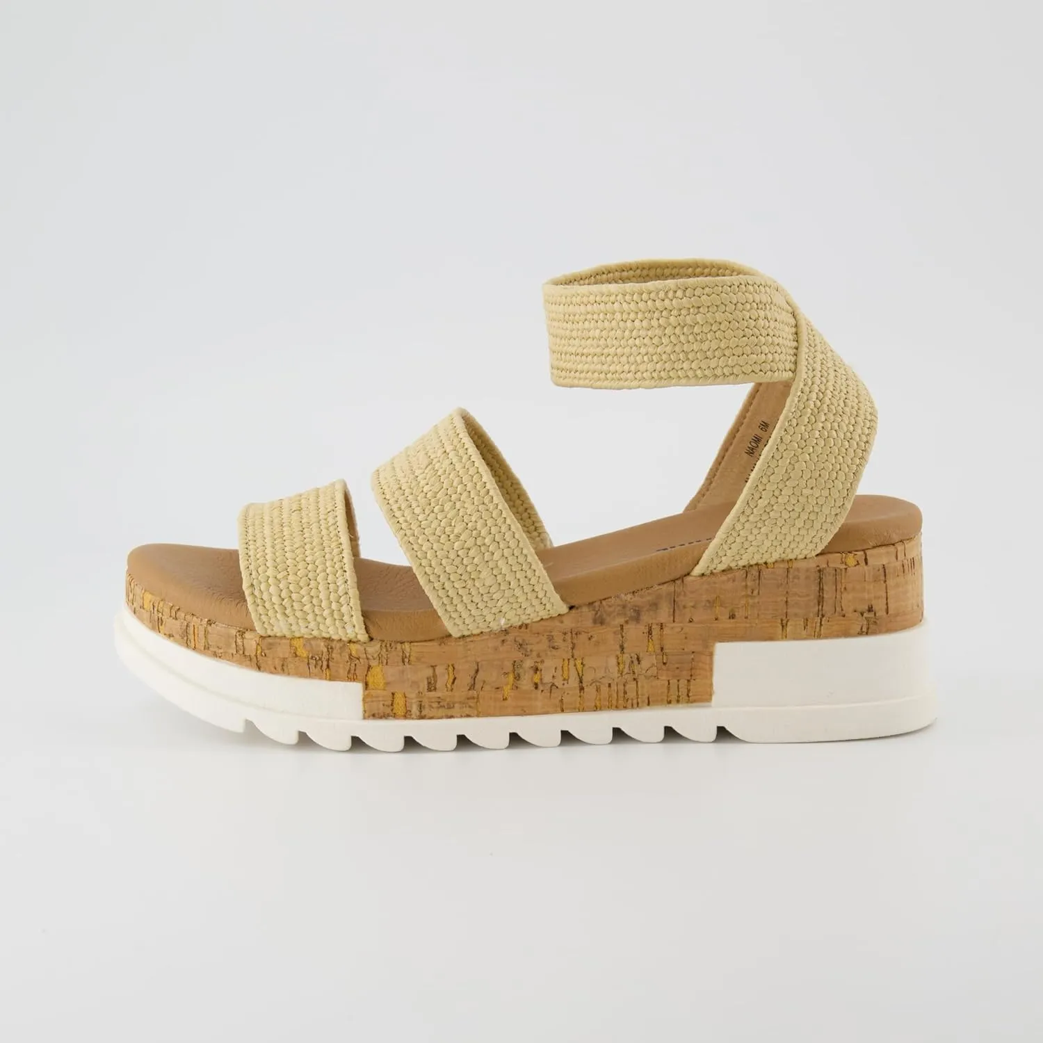 CUSHIONAIRE Women's Naomi Cork Wedge Sandal  Wide Widths Available