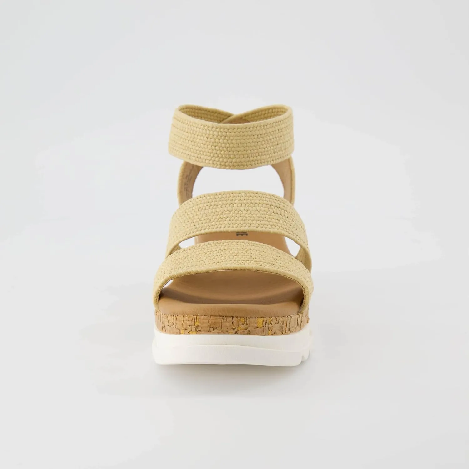 CUSHIONAIRE Women's Naomi Cork Wedge Sandal  Wide Widths Available