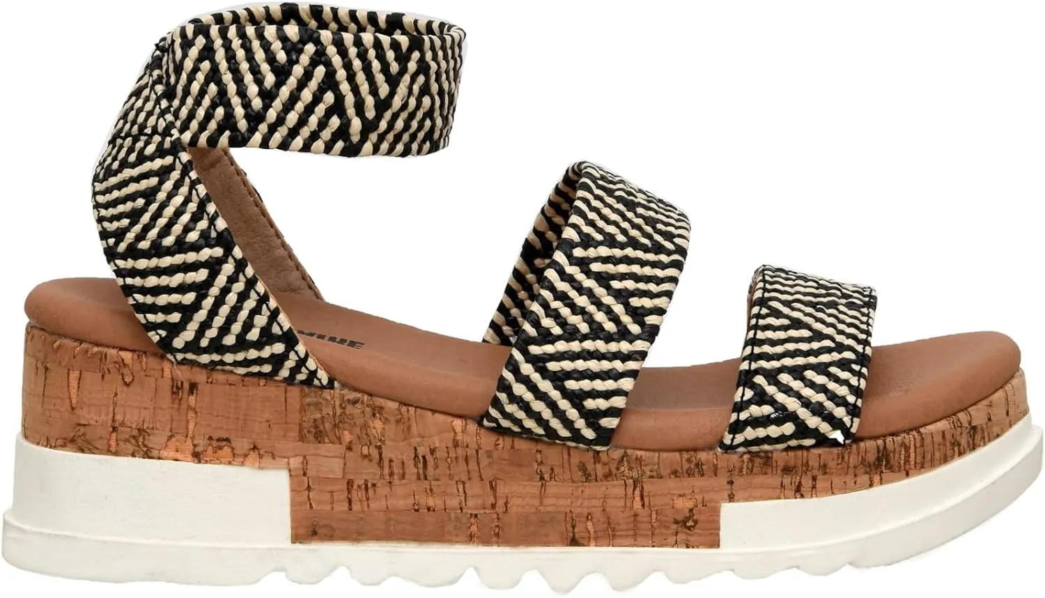 CUSHIONAIRE Women's Naomi Cork Wedge Sandal  Wide Widths Available