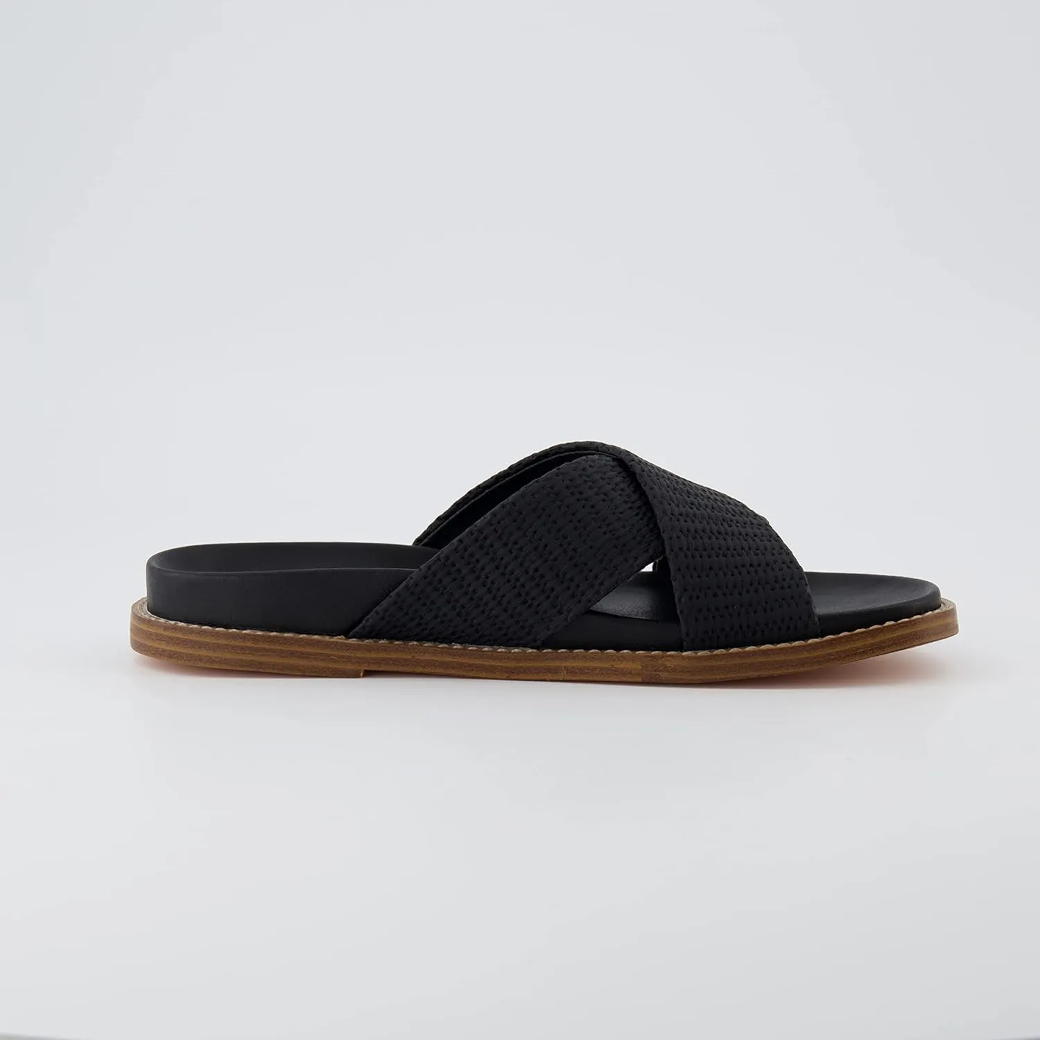 CUSHIONAIRE Women's Nell footbed sandal with  Comfort, Wide Widths Available