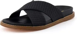 CUSHIONAIRE Women's Nell footbed sandal with  Comfort, Wide Widths Available