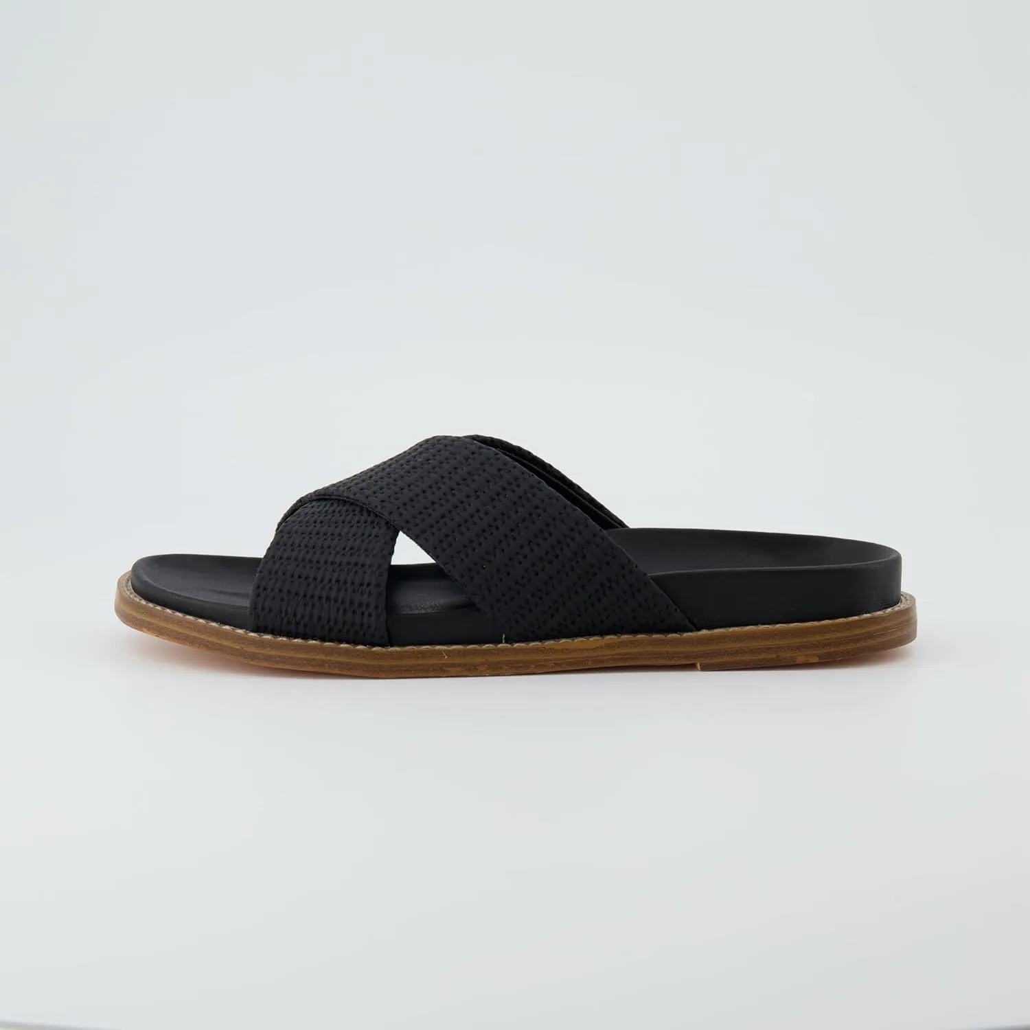 CUSHIONAIRE Women's Nell footbed sandal with  Comfort, Wide Widths Available