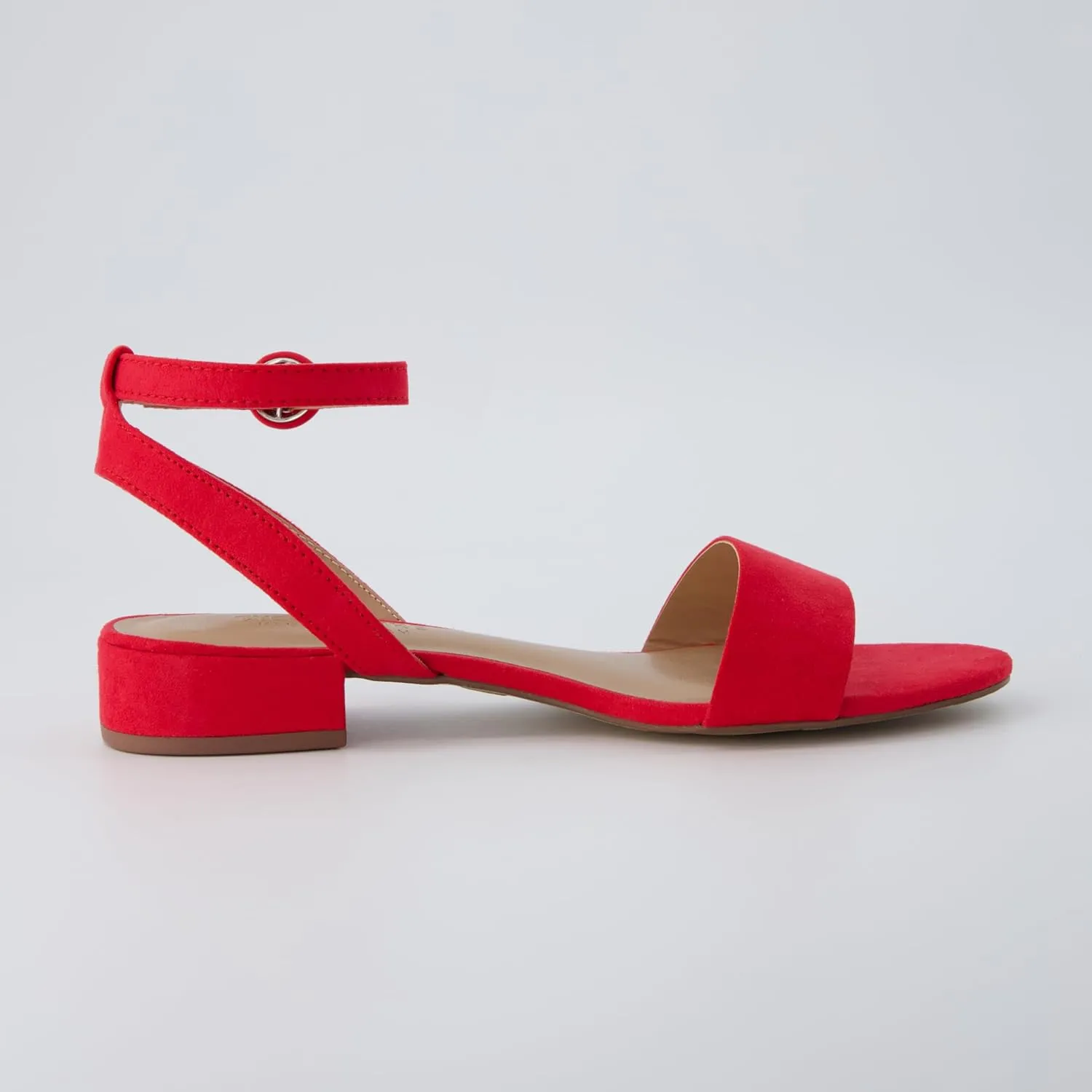 CUSHIONAIRE Women's Nila one band low block heel sandal  Wide Widths Available