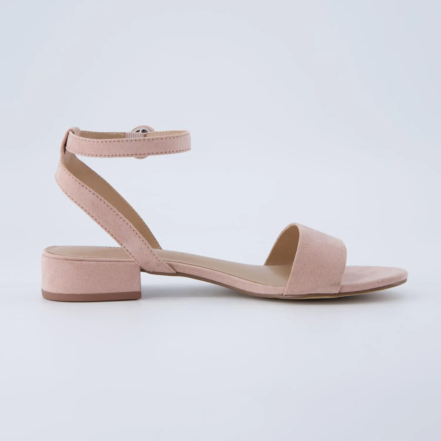 CUSHIONAIRE Women's Nila one band low block heel sandal  Wide Widths Available